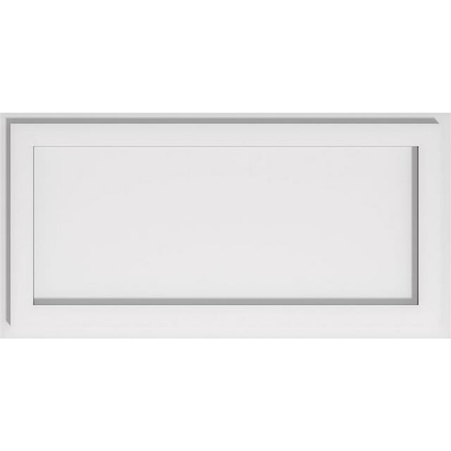 Ekena Millwork CMP22X11RE 11 x 22 in. Rectangle Architectural Grade PVC Contemporary Ceiling Medallion