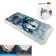 thumbnail image 4 of Snow Wolf Case for Motorola G7 Supra 6.2' 4 Cushion Corners TPU Bumper + Hard Acrylic Back Shockproof Scratch-Resistant Cover for Girls Women Teen, 4 of 4