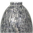thumbnail image 6 of DecMode 12" Handmade Mosaic Inspired Gray Mother of Pearl Vase, 6 of 11