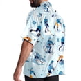 thumbnail image 3 of Ice Hockey Men's Short Sleeve Beach Shirts, Hawaiian Printed Button Down Summer Casual Unisex Men's Shirts, 3 of 6