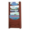 Safco 4330MH 11.25 in. x 3.75 in. x 23.75 in. Solid Wood Wall-Mount Literature Display Rack - Mahogany