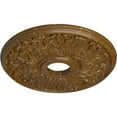 thumbnail image 3 of Ekena Millwork 16 1/2"OD x 3 5/8"ID x 1 1/8"P Apollo Ceiling Medallion (Fits Canopies up to 5 5/8"), Hand-Painted Smokey Topaz Crackle, 3 of 6