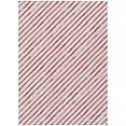 thumbnail image 2 of Addison Rugs Chantille Indoor/Outdoor Transitional Holiday Stripe Red Machine Washable Rectangle Rug, 5' x 7'6", 2 of 7