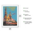 thumbnail image 2 of Fly to the Philippines - and the Orient by Clipper - Pan American World Airways - Vintage Airline Travel Poster by Mark Von Arenburg c.1947 - Japanese Unryu Rice Paper Art Print 24 x 32 in, 2 of 4