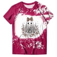thumbnail image 5 of COMVALUE Plus Size Halloween Shirts for Women: Spooky Season Graphic T-Shirt Cute Pumpkin Print Oversized Fall Tee Tops Hot Pink L, 5 of 5