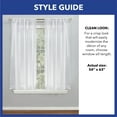 thumbnail image 4 of SoHome Sheer Tassel Trimmed Linen Curtain Panels with Rod Pocket&nbsp;- Great for Kids Play Room and Bedroom - Set of 2, 63 Length, Dark Gray, 4 of 5