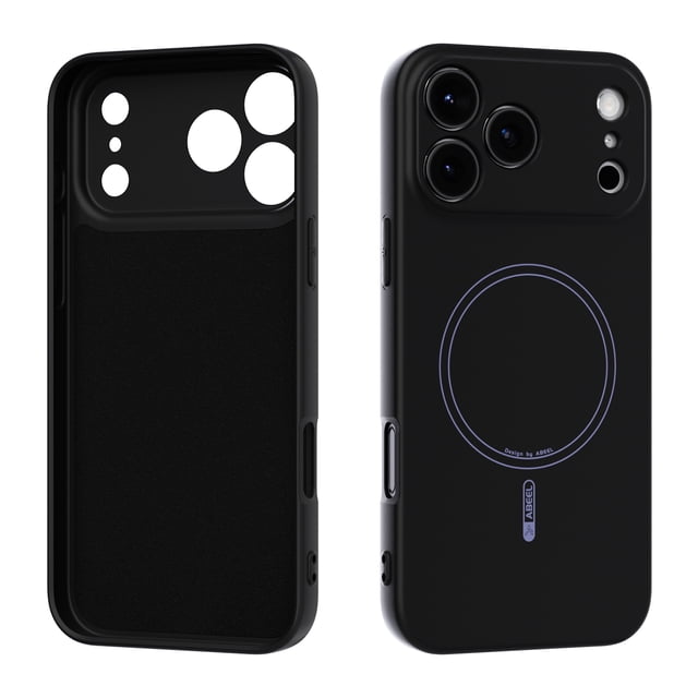 ShellTech for iPhone 16 Premium Flexible TPU Magnetic Case, Anti-Scratch, Anti-Fingerprint, Compatible with MagSafe Wireless Charging, Shockproof Non-Slip Lightweight Protective,Black