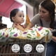 thumbnail image 3 of Boppy Funda para carrito de compras, verduras multicolores del mercado de agricultores, con juguete de zanahoria SlideLine intercambiable, comodidad de felpa con cinturón de seguridad de 2 puntos, lim, 3 of 5