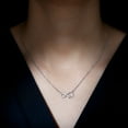 thumbnail image 4 of Rosec Jewels Lab Created Diamond Infinity Knot Necklace for Women (EF-VS Quality) Ready to Gift for Anniversary, 18K White Gold, 4 of 8