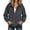 Dark Gray, variant on Women's Corduroy Jacket Long Sleeve Zip Up Jacket Casual Collared Coat with Pockets Loose Fit Lightweight Fall Winter Outerwear