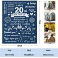 thumbnail image 2 of Best 20th Birthday Decorations for Women/Men Blanket Birthday Gift Ideas for 20 Year Old Female Blankets, Happy 20th Birthday Gifts for Woman/Man, Sweet 20th Birthday Gifts for Girls/Boys, 2 of 7