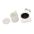 thumbnail image 1 of Coffee Mug Electric Warmer, 3 Temperature Settings Beverage Warmer Temperature Memory Function With Ceramic Cup For Office Black,White, 1 of 8