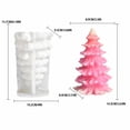 thumbnail image 4 of Advancent Juego de moldes para árbol de Navidad, de silicona, para manualidades, divertido y elegante, ideal para velas aromáticas, jabón y Aromaterapia y Aceites Esenciales blanco S, 4 of 6