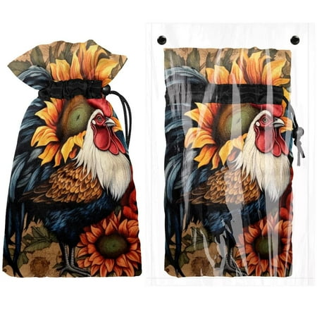 

Josid Floral Pattern Reusable Outdoor Faucet Insulation Covers Waterproof and Freeze-Resistant Spigot Protector Bags 2 Pack 11 x 6.9
