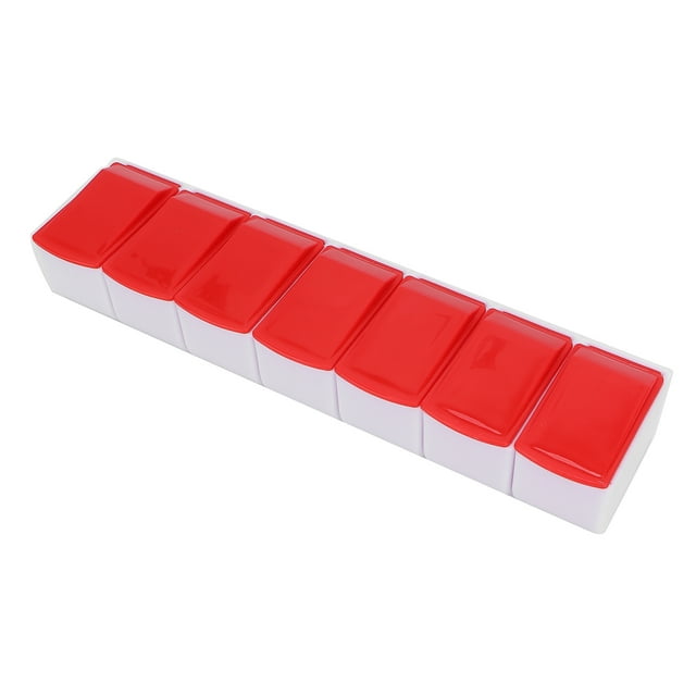 Pills Organizer, Pills Case Each Compartment Is Large Enough Keep The Pill Box Lid Tightly Closed For Work For Outdoor Activities. For Home For Travel