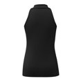 thumbnail image 5 of JGGSPWM Women Sleeveless Tank Tops Raceback Tees Ribbed Knit Tunic Zip Up V Neck Camisole Solid Shirts Halter Tshirts Black XXXXL, 5 of 7