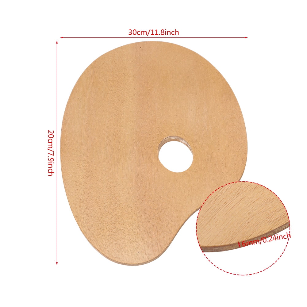 Mgaxyff Oil Painting Palette Oval Palette Vintage Artist Oval Wooden Palette Oil Acrylic Paint Tray Wood Painting Tool Walmart Com Walmart Com