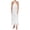 White, variant on Women's Fringe Dress Halter Neck Cocktail Evening Party Dress Sleeveless Deep Back High Slit Boho Gown Red