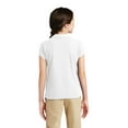 thumbnail image 2 of Port Authority Girls Silk Touch Peter Pan Collar Polo-S (White), 2 of 6