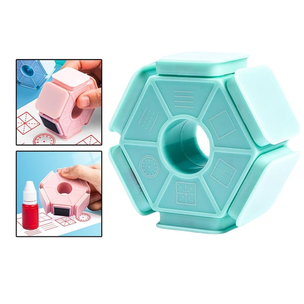 Sello de plástico educativo hogar creativo tiazi cuadrícu sello sello inglés sello fotosensible sello fotosensible para estudiante Soledad Sello de cuadrícula de tianzi