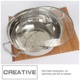thumbnail image 1 of WEUVEB 1 Set Hot Pot Cooking Bowl Nonstick Stainless Steel For Christmas Party, 1 of 8