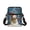 Christmas Snowman Theme, variant on Ribbon Pattern Crossbody Bags Polyester Cross Body Phone Purse for Men, with Zipper Front Pocket Crossbody Purse