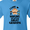 thumbnail image 4 of Inktastic Monkey I Love Hanging out with My Great Grandpa Youth T-Shirt, 4 of 5