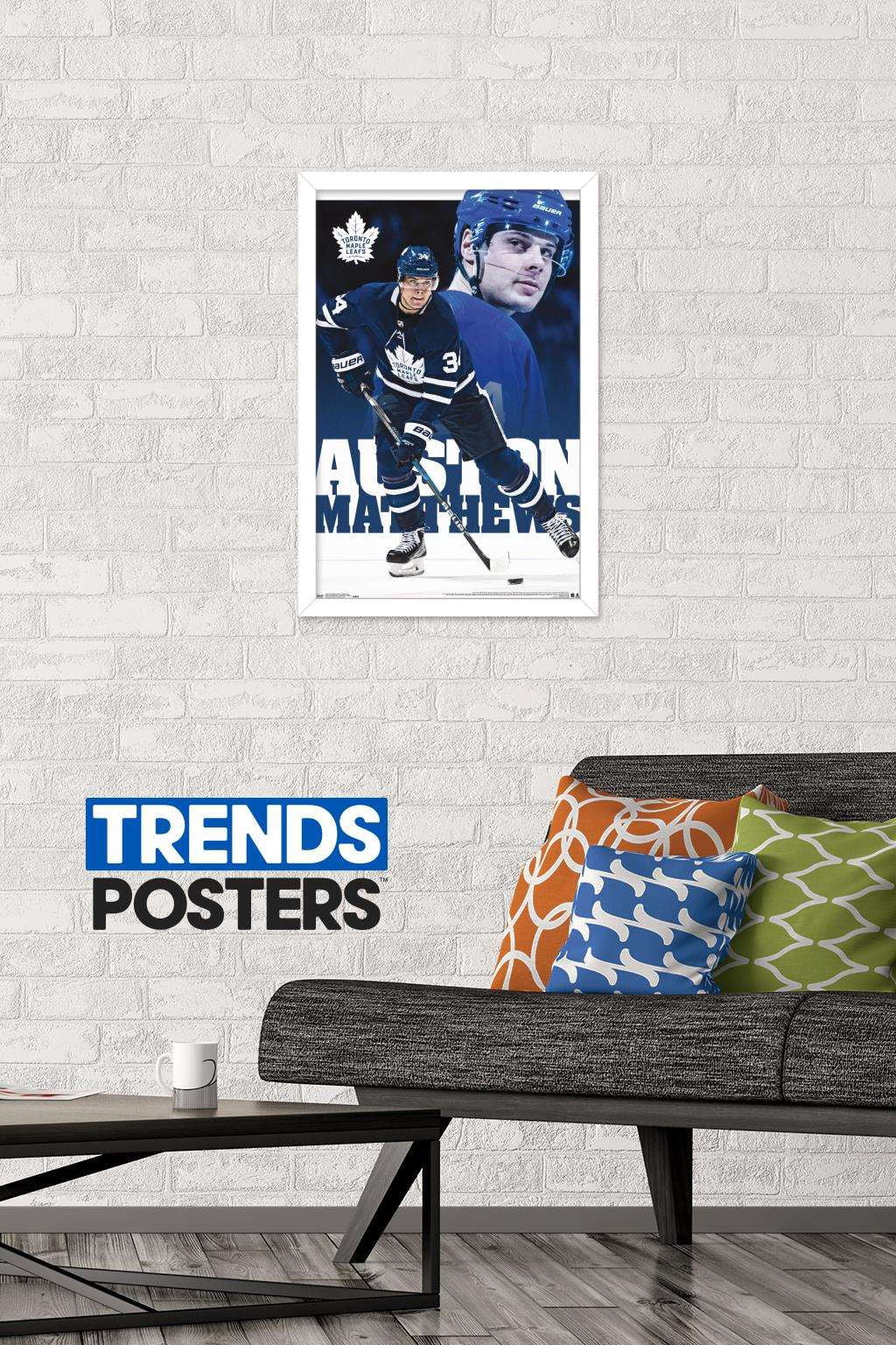 NHL Toronto Maple Leafs - Austin Matthews 17 Wall Poster, 14.725" x 22.375", Framed