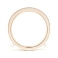 thumbnail image 2 of ANGARA Natural Double Band Diamond Engagement Ring Wrap in 14K Rose Gold for Women (Size-1.2mm| Color-I-J| Clarity-I1-I2) | Anniversary, Jewelry Gift for Women | Natural Diamond Ring, 2 of 11