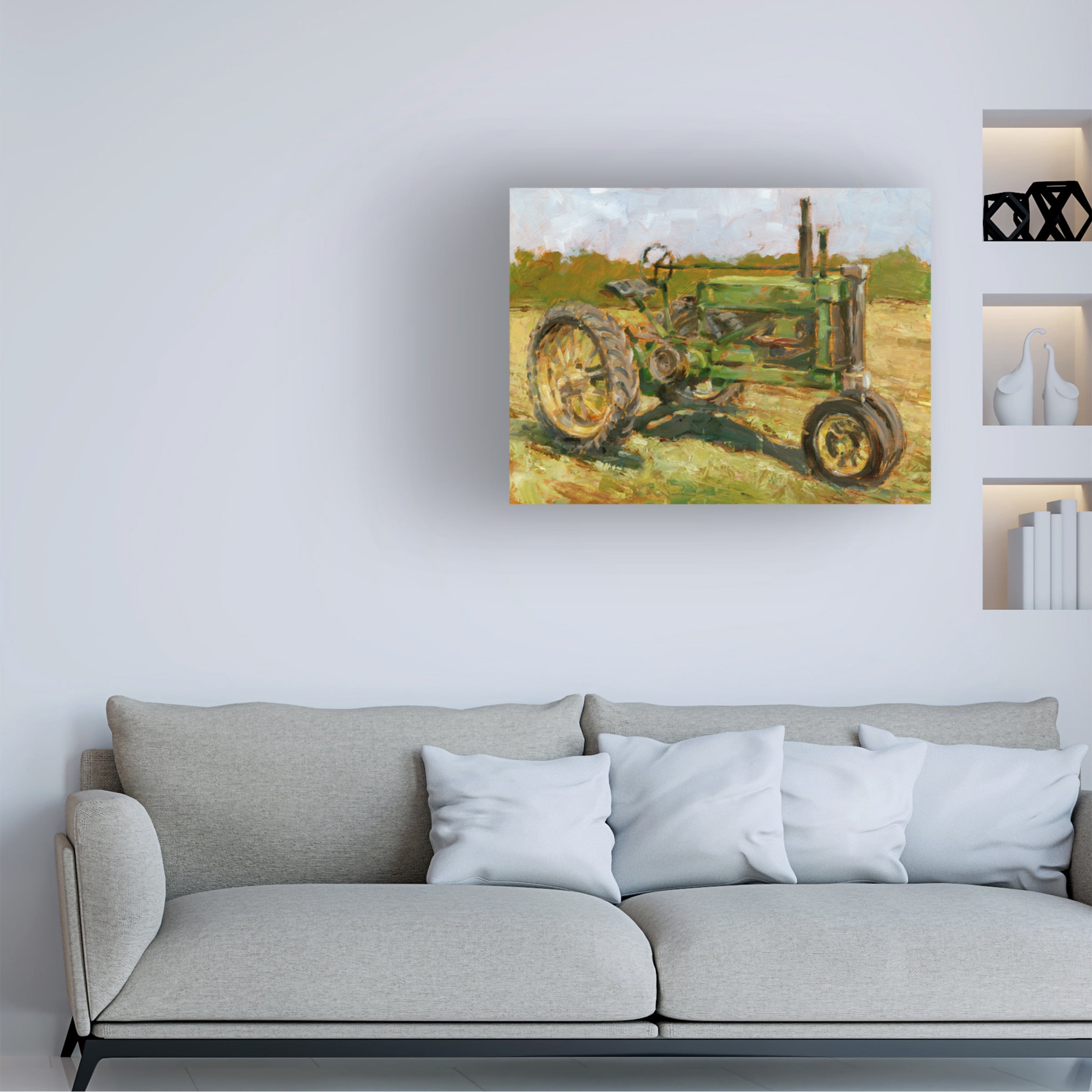 Ethan Harper 'Rustic Tractors I' Canvas Art