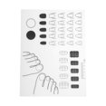 thumbnail image 1 of Unique Bargains 1 Pc Rectangular Foldable Nail Art Stamping Mat Clear White, 1 of 5