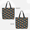 thumbnail image 2 of Disketp Owls In Cartoon Style Bolsa Tote de Lona para Mujer, Bolso de Hombro y Cruzado con Cierre de Cremallera, 2 of 7