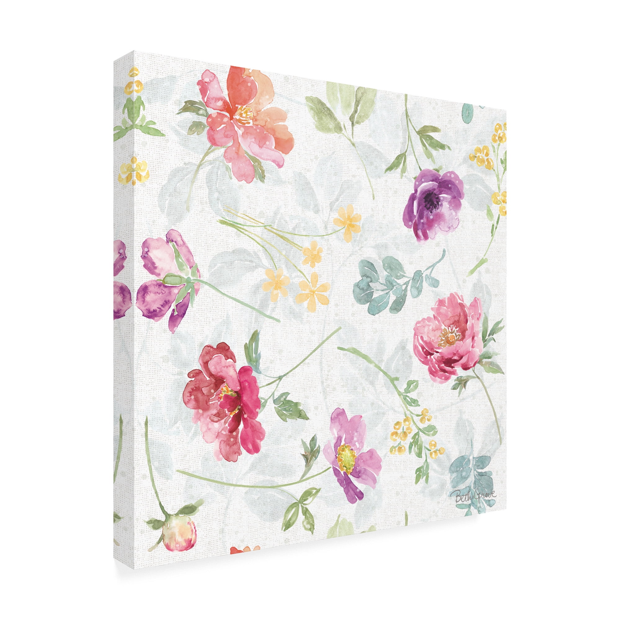 Trademark Fine Art 'Springtime Bloom Pattern I' Canvas Art by Beth Grove