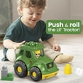 thumbnail image 4 of MEGA BLOKS John Deere Building Toy Blocks Lil' Tractor (6 Pieces) For Toddler with Storage, 1 Figure, 4 of 6