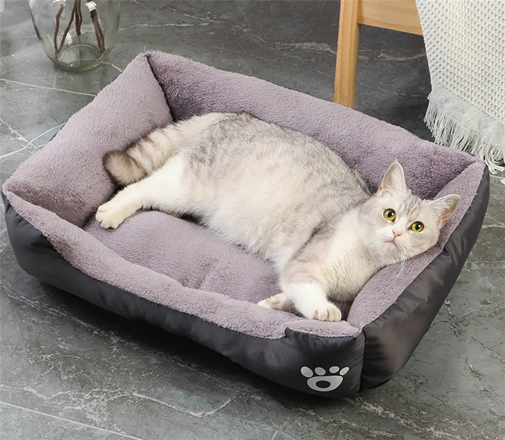 ZBH 4 in 1 Dog Beds Orthopedic Dog Beds for Medium Dogs, Washable Dog Beds, Waterproof Lining Small Medium Pet Dog Beds Couch with Non-Slip Bottom