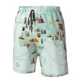 thumbnail image 4 of Fotbe World Travel Map Trajes de Baño Estampados para Hombre, Shorts de Verano de Secado Rápido, Ropa de Playa, Bañadores-Medium, 4 of 6