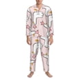 thumbnail image 3 of Sikiie Goose Queen Mens Pajama Set, Soft Warm Long Sleeve Sleepwear, Cozy Button-Down Pjs for Men-XX-Large, 3 of 7