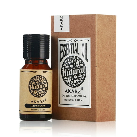 AKARZ Ravensara Essential Oils 0.34 fl.oz./10ml Pure And Naturel Aromatherapy Face Body Skin Care Massage Aroma Perfume Oil