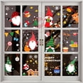 thumbnail image 4 of 1/5 piezas 2023 NUEVAS 30 × 20 cm Decoraciones navideñas Papá Noel Alce Pegatinas electrostáticas Decoración de ventanas de vidrio para habitaciones de fiestas navideñas, 4 of 5