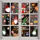 thumbnail image 4 of 1/5 piezas 2023 NUEVAS 30 × 20 cm Decoraciones navideñas Papá Noel Alce Pegatinas electrostáticas Decoración de ventanas de vidrio para habitaciones de fiestas navideñas, 4 of 5