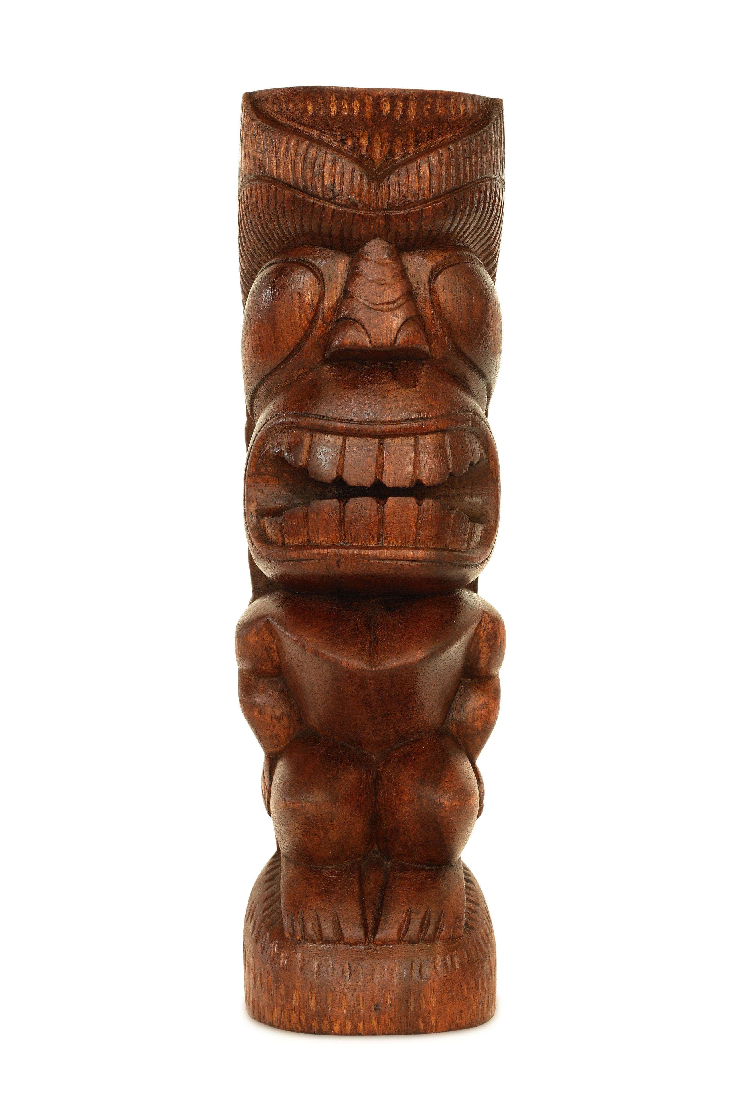 Wooden totem pole carving ~ Hand made & painted in Bali ~ Cool funky ornament 