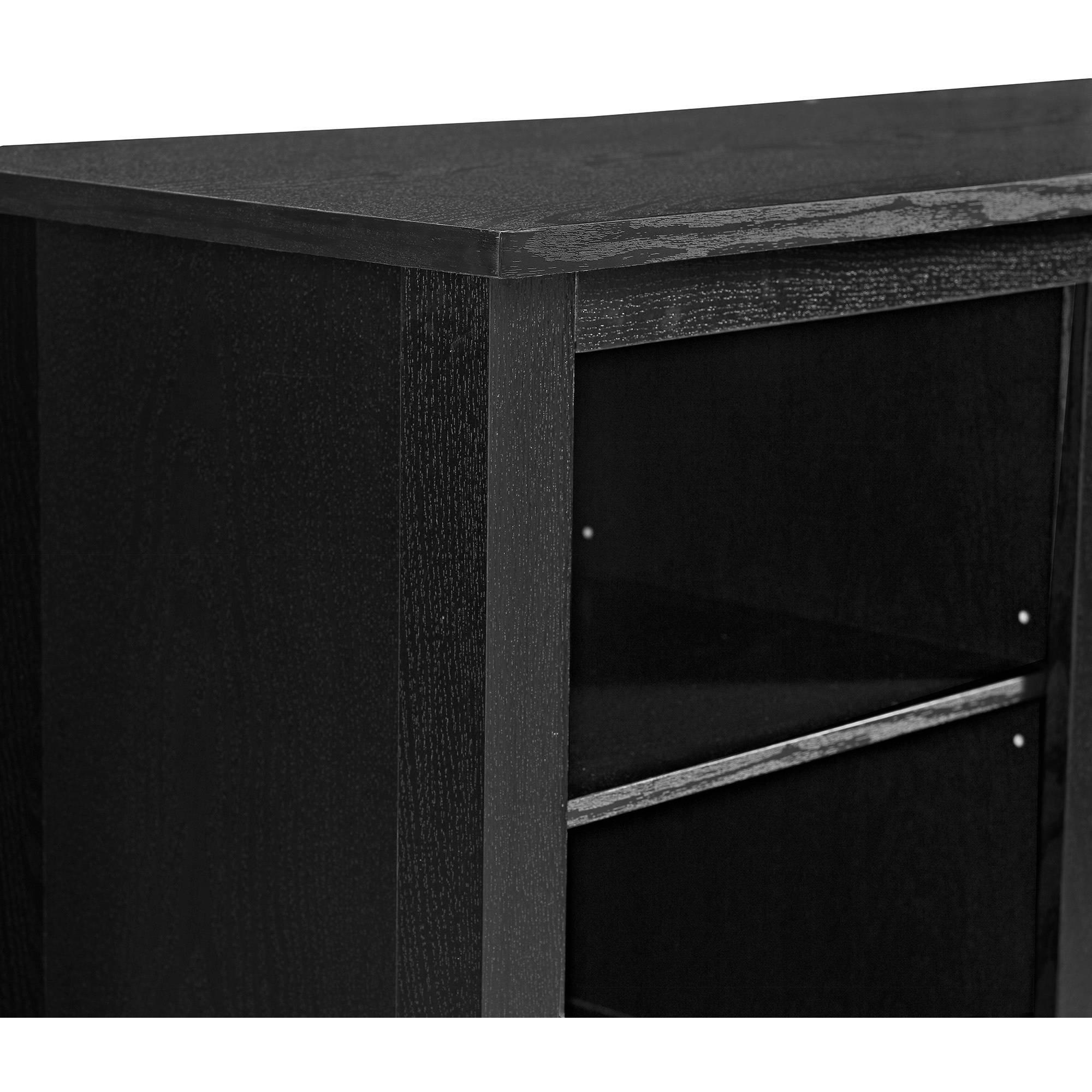 Walker Edison Traditional Fireplace TV Stand for TVs Up to 64" - Black - image 5 of 9