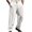 White, variant on SwiftWear Solid Color Dress Pants for Men Loose Fit Black Casual Business Suit Pants Pockets Button Zipper Trousers S