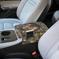 thumbnail image 3 of Renewold Horse Camo Hunting Forest Auto Center Console Cover Non-slip Soft Armrest Storage Box Mat Scratch Resistant Middle Console Cover Arm Rest Pad Car Interior Decor Accessories, 3 of 9