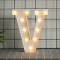 thumbnail image 1 of LED Marquee Letter Lights Sign, Light Up Alphabet Letter for Home Party Wedding Decoration(V）, 1 of 8