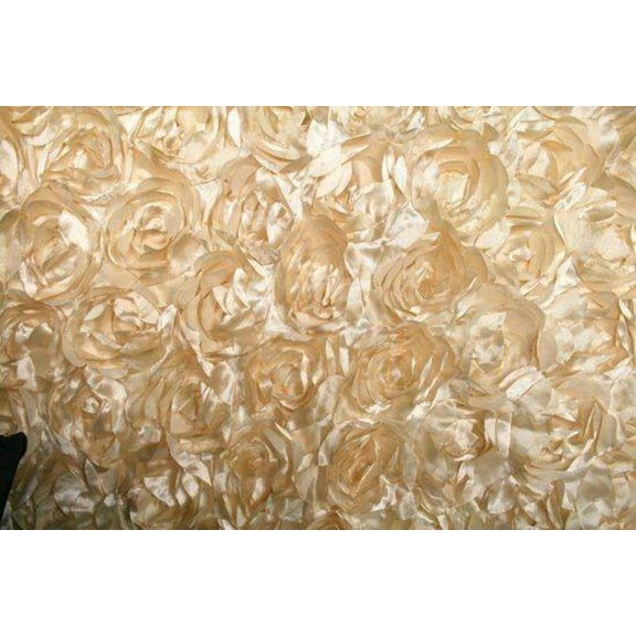 LOVEABLE Embroidered Taffeta Fabric, 54 Inch. in Width, Sample 3x3 Inch / Beige