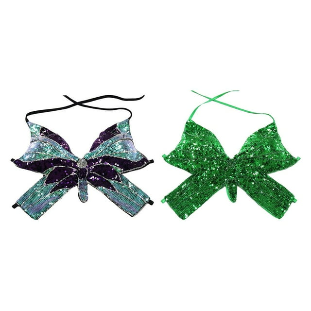 2 uds Tribal indio danza del vientre Halter Tops rendimiento Festival disfraces Yuyangstore Sujetador de danza del vientre para mujer