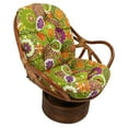 International Caravan Bali Rattan Swivel Rocker with AllWeather