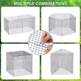 thumbnail image 4 of Uxcell 12x12 Inch Small Wire Plant Protectors 20 Sheet Square Wire Plant Cages Mesh with 20 Ground Stakes, 50 Ties, 4 of 6