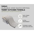thumbnail image 3 of Cuisinart 100% Cotton Kitchen Hand Towels, 2pk, 16" x 27", Gray, 3 of 7